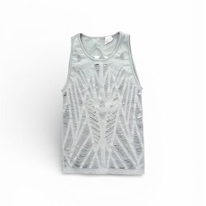 GUC ALO VIXEN Gray Sleeveless Cutout Top SIZE S